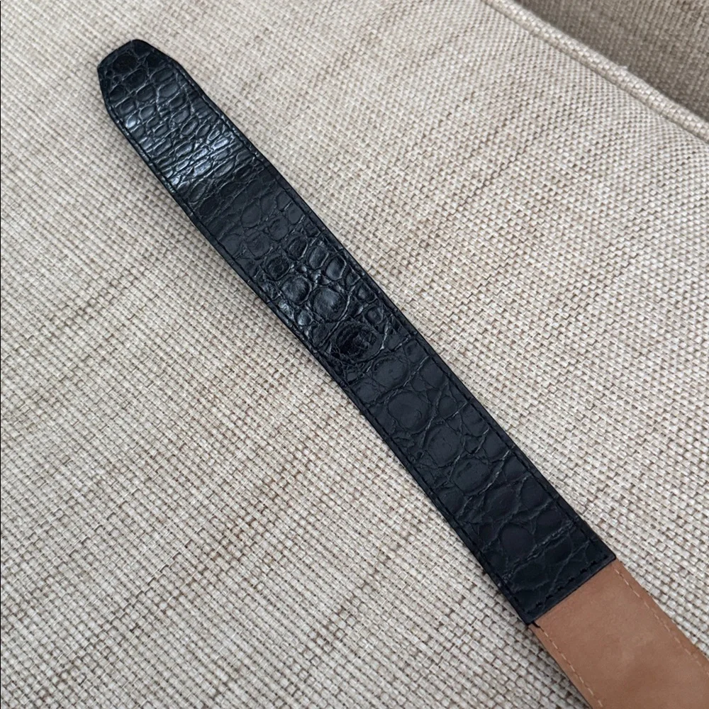Talbots black croc